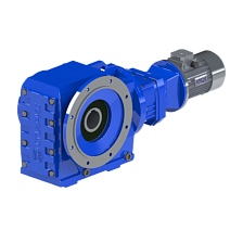 Мотор-редуктор комбинированный коническо-цилиндрический KAFR-S87\57-250(24,99х10)-5,6-0,37-M1-AM71-MS-2081-4P sf=2,51
