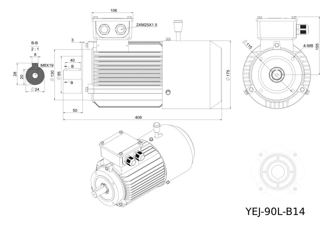 Электродвигатели серии YEJ